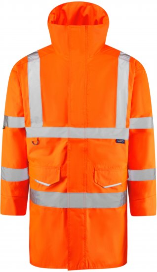 Leo Tawstock EcoViz 4K Baffle Lined Anorak Hi-Vis Orange - Светлоотразителни якета - Светлоотразителни якета големи размери