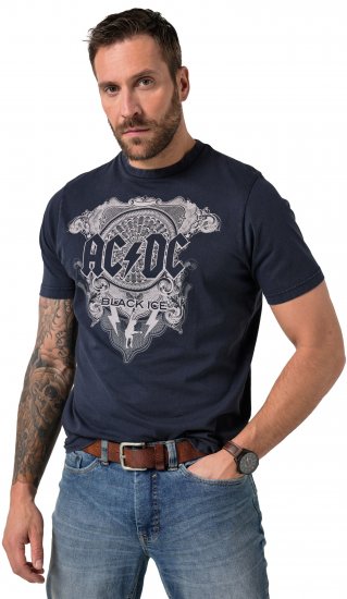 JP1880 AC/DC Black Ice T-Shirt Navy - Тениски на групи - 