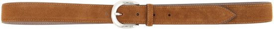 Ulla Popken Suede Thin Belt Brown - Дамски колани - 