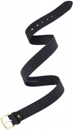 Ulla Popken Genuine Leather Belt With Golden Buckle Black - Дамски колани - 