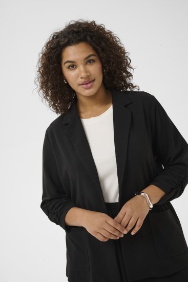 Kaffe Curve Pheolo 3/4 Sleeve Blazer Black Deep - Блейзери - 