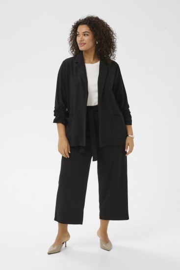 Kaffe Curve Pheolo 3/4 Sleeve Blazer Black Deep - Блейзери - 