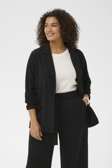 Kaffe Curve Pheolo 3/4 Sleeve Blazer Black Deep - Блейзери - 