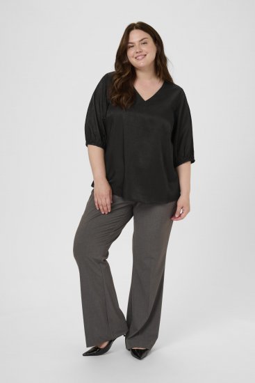 Kaffe Curve Ada Blouse Black - Блузи - 