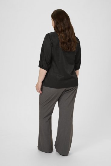 Kaffe Curve Ada Blouse Black - Блузи - 
