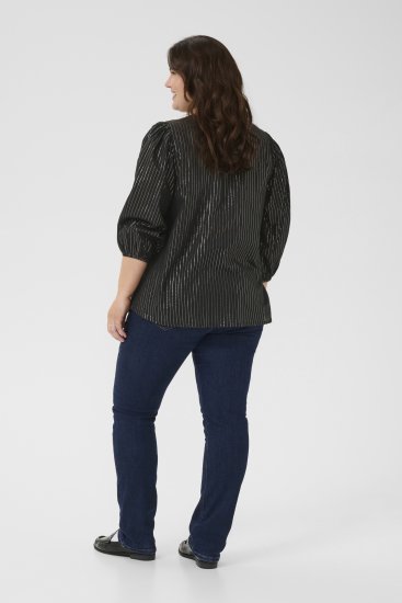 Kaffe Curve Luisa Blouse Black Deep - Блузи - 