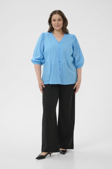 Kaffe Curve Gabby Blouse Azure Blue - Блузи - 