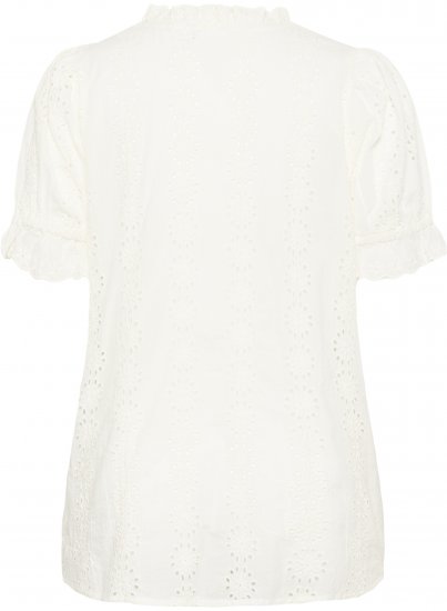 Kaffe Curve Dina Blouse White - Блузи - 