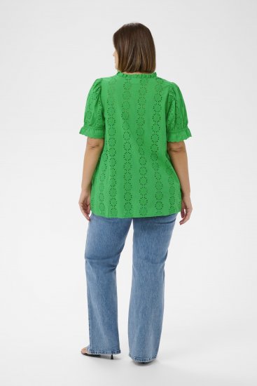 Kaffe Curve Dina Blouse Bright Green - Блузи - 