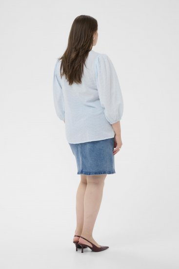 Kaffe Curve Penelopia Blouse Nantucket Breeze Blue - Блузи - 