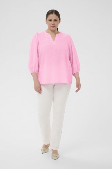 Kaffe Curve Penelopia Blouse Pink Frosting - Блузи - 