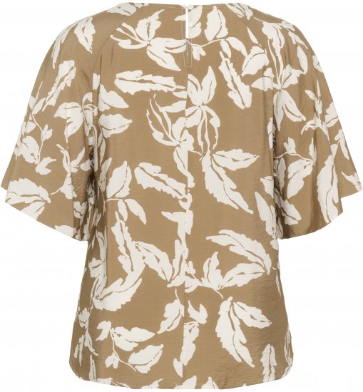 Kaffe Curve Marla Blouse Oak Chalk Leaf - Блузи - 