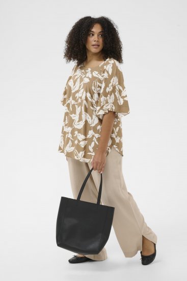 Kaffe Curve Marla Blouse Oak Chalk Leaf - Блузи - 