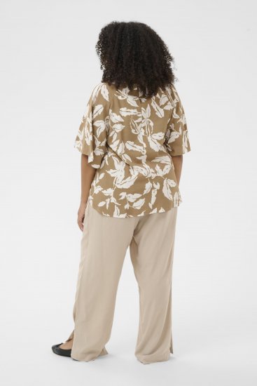 Kaffe Curve Marla Blouse Oak Chalk Leaf - Блузи - 