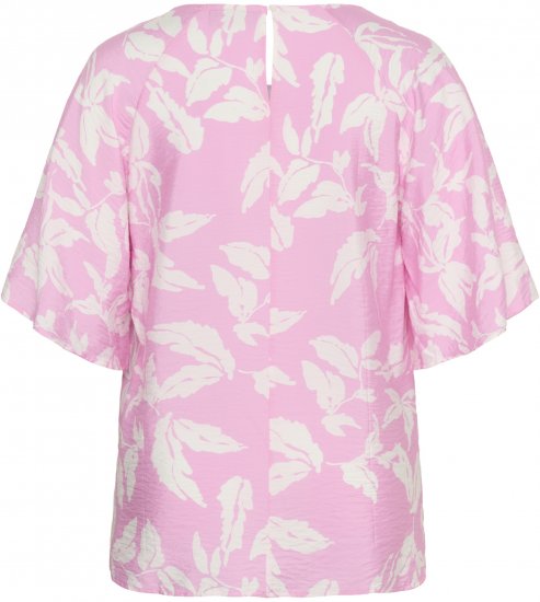 Kaffe Curve Marla Blouse Pink Frosting Chalk Leaf - Блузи - 