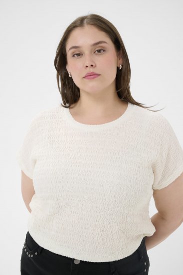 Kaffe Curve Felice Blouse Chalk - Блузи - 