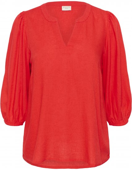 Kaffe Curve Mille Blouse Poppy Red - Блузи - 