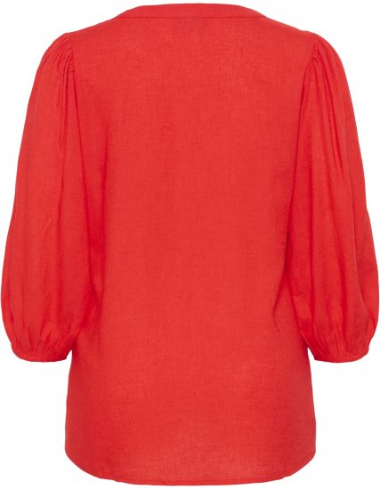Kaffe Curve Mille Blouse Poppy Red - Блузи - 