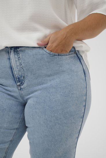 Kaffe Curve Mina Lace Blouse Chalk White - Блузи и туники - 