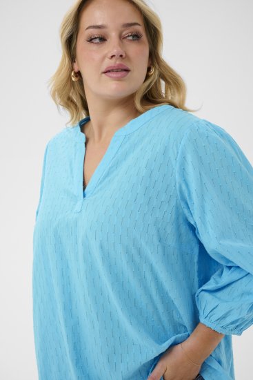 Kaffe Curve Thea Blouse Aquarius Blue - Блузи и туники - 