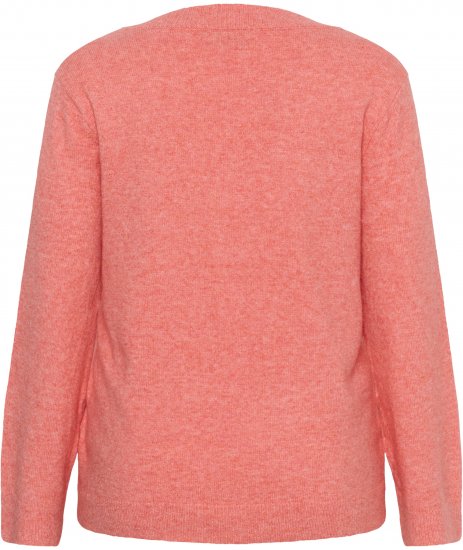 Kaffe Curve Jilanda V-Neck Pullover Red - Пуловери и Трикотаж - 
