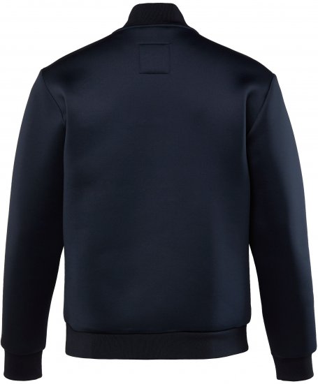 JP1880 College Jacket Scuba Fabric with Zipper Navy - Якета - мъжки якета големи размери