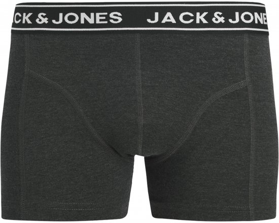 Jack & Jones Hector Solid Trunks 3-Pack Navy/Red/Grey - Боксерки - мъжки боксерки големи размери