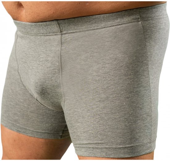 20 Nodi 978 Stretch Cotton Boxer with Internal Elastic Band Grey - Боксерки - мъжки боксерки големи размери