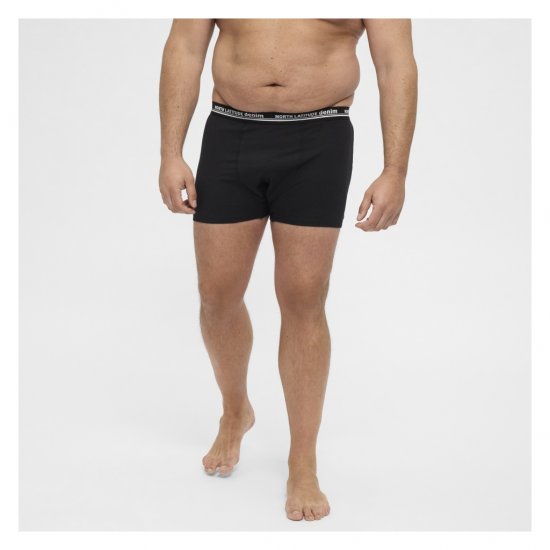 North Latitude 5-Pack Boxershorts Black - Боксерки - мъжки боксерки големи размери