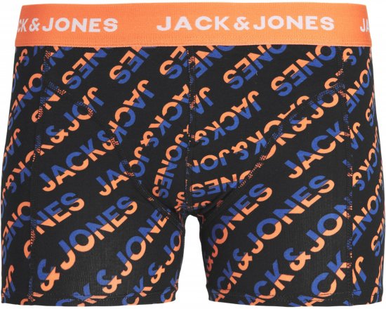 Jack & Jones Logo Trunks 3-Pack Navy Blazer - Бельо & Бански шорти - Мъжко бельо големи размери