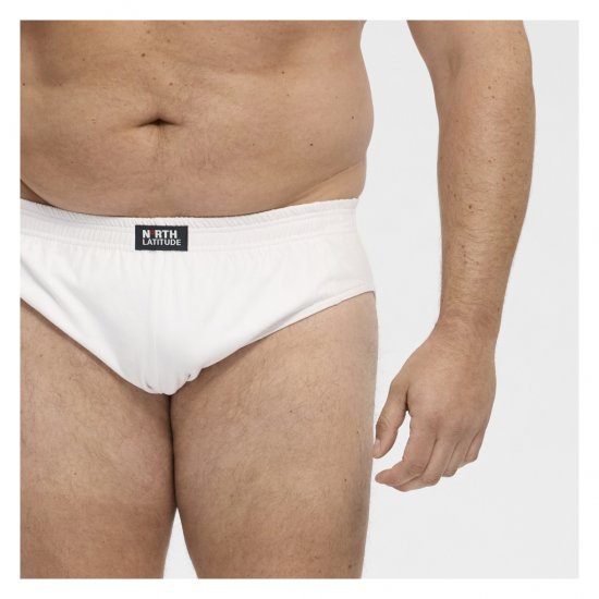 North Latitude Brief Underwear White - Слипове - мъжки слипове големи размери
