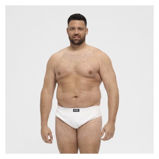 North Latitude Brief Underwear White - Слипове - мъжки слипове големи размери