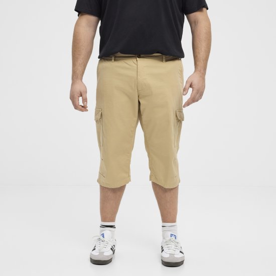 North Latitude 51136 Capri Shorts Beige - Шорти - мъжки къси панталони големи размери