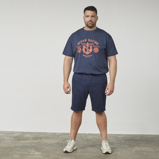 North Latitude 61147 Чино Шорти Тъмносиньо - Шорти - мъжки къси панталони големи размери