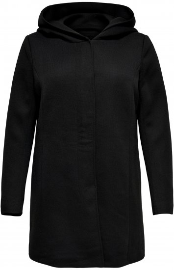 Only Carmakoma Sedona Light Coat Black - Зимни палта - 