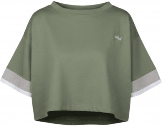 Nora Mikken AGNES Crop Top Green - Тениски - 