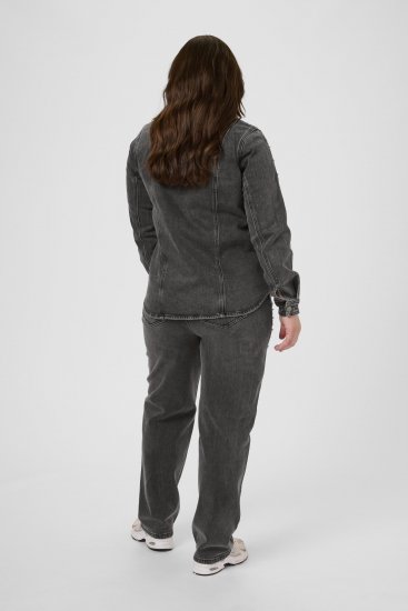 Kaffe Curve Petri Denim Jacket Grey Vintage Wash - Якета - 