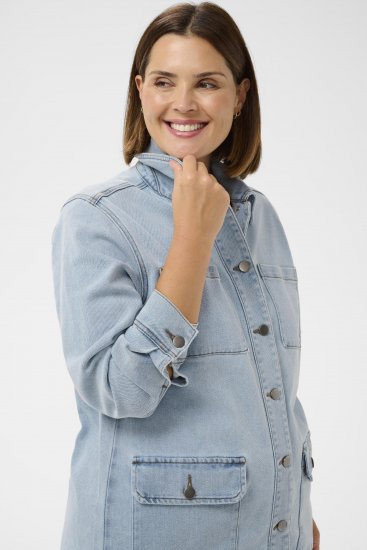 Kaffe Curve Ninna Casual Jacket Light Blue Washed - Якета - 