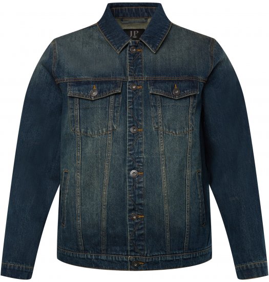 JP1880 Denim Jacket Dark Blue Denim - Якета - мъжки якета големи размери