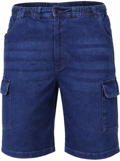 Espionage ST063 Denim Cargo Shorts Blue - Шорти - мъжки къси панталони големи размери