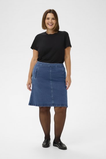 Kaffe Curve Leni Denim Skirt Blue - Поли - 
