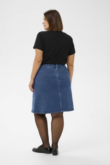 Kaffe Curve Leni Denim Skirt Blue - Поли - 