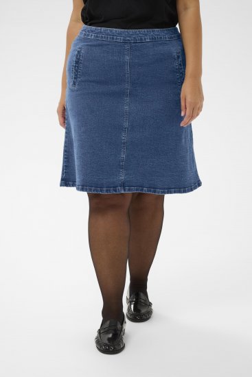 Kaffe Curve Leni Denim Skirt Blue - Поли - 