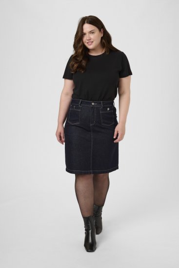 Kaffe Curve Roria Denim Skirt Dark Blue - Поли - 