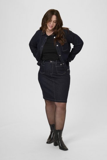 Kaffe Curve Roria Denim Skirt Dark Blue - Поли - 