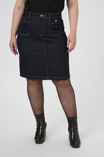 Kaffe Curve Roria Denim Skirt Dark Blue - Поли - 
