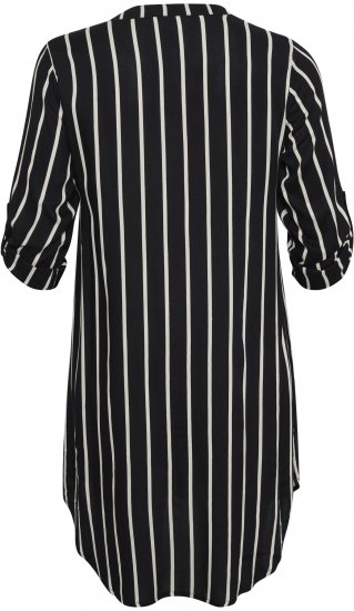 Kaffe Curve Milana Shirt Рокля Черен / Chalk райе - Рокли - 