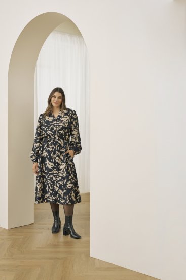 Kaffe Curve Olla Рокля Черен - Рокли - 