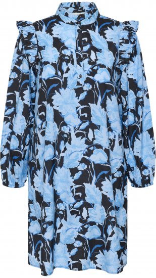 Kaffe Curve Sasja Рокля Blue Snake Flower - Рокли - 