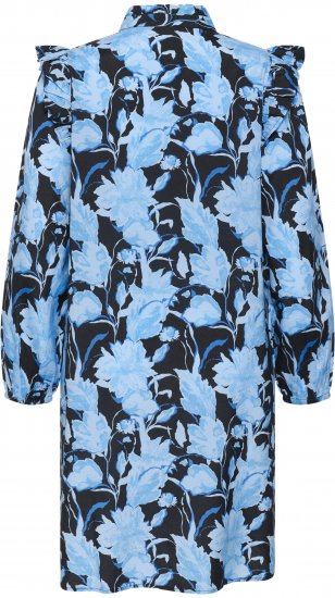 Kaffe Curve Sasja Рокля Blue Snake Flower - Рокли - 